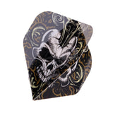 Max 20 Pieces Standard Shape Dart Flights Tail Replacement Accessories Skull