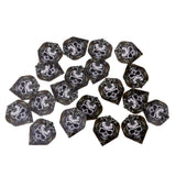 Max 20 Pieces Standard Shape Dart Flights Tail Replacement Accessories Skull