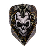 Max 20 Pieces Standard Shape Dart Flights Tail Replacement Accessories Skull