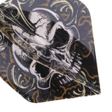 Max 20 Pieces Standard Shape Dart Flights Tail Replacement Accessories Skull