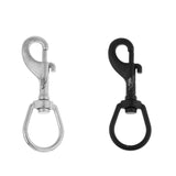 Max Stainless Steel Hook Swivel Eye Bolt Snap Clip for Scuba Diving Diver Black
