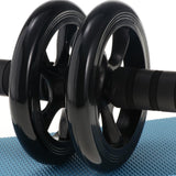 Maxbell Abdominal Wheel Roller Workout Muscle Exercise Gym Fitness Equipment Black