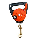 Max Dive Reel 150ft Line Clip Kayak Anchor for SMB Wreck Scuba Diving Orange