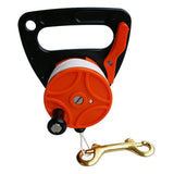 Max Dive Reel 150ft Line Clip Kayak Anchor for SMB Wreck Scuba Diving Orange