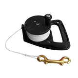 Max Dive Reel 150ft Line Clip Kayak Anchor for SMB Wreck Scuba Diving Black
