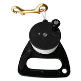 Max Dive Reel 150ft Line Clip Kayak Anchor for SMB Wreck Scuba Diving Black