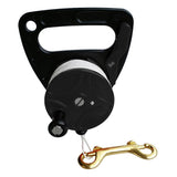 Max Dive Reel 150ft Line Clip Kayak Anchor for SMB Wreck Scuba Diving Black