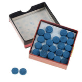 Max 50Piece Billiard Pool Cue Tips Cue Pool Stick Replacement Tips with Box 9mm