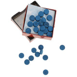 Max 50Piece Billiard Pool Cue Tips Cue Pool Stick Replacement Tips with Box 9mm
