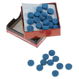 Max 50Piece Billiard Pool Cue Tips Cue Pool Stick Replacement Tips with Box 9mm