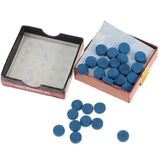 Max 50Piece Billiard Pool Cue Tips Cue Pool Stick Replacement Tips with Box 9mm