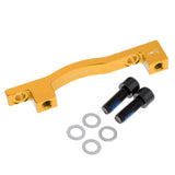 Max Bike Disc Brake Mount Adaptor for 203mm Front Caliper PM-PM-F/R203 Gold