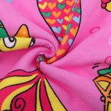 Maxbell Kids Surf Beach Hooded Poncho Changing Robe Pool Bath Towel Pink Mermaid