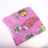 Maxbell Kids Surf Beach Hooded Poncho Changing Robe Pool Bath Towel Pink Mermaid