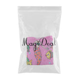 Maxbell Kids Surf Beach Hooded Poncho Changing Robe Pool Bath Towel Pink Mermaid