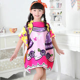Maxbell Kids Surf Beach Hooded Poncho Changing Robe Pool Bath Towel Butterfly