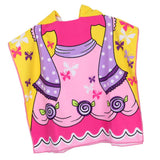 Maxbell Kids Surf Beach Hooded Poncho Changing Robe Pool Bath Towel Butterfly