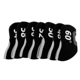 Maxbell 7 Pieces Golf Club Iron Putter Headcover Head Cover Protector Set Black