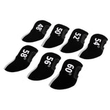 Maxbell 7 Pieces Golf Club Iron Putter Headcover Head Cover Protector Set Black