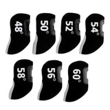 Maxbell 7 Pieces Golf Club Iron Putter Headcover Head Cover Protector Set Black