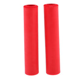 Maxbell 1Pair Non Slip Silicone Sponge Bike Handlebar Grips without Plug Red