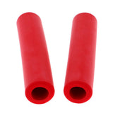 Maxbell 1Pair Non Slip Silicone Sponge Bike Handlebar Grips without Plug Red