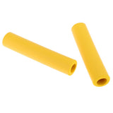 Maxbell 1Pair Non Slip Silicone Sponge Bike Handlebar Grips without Plug Yellow