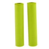 Maxbell 1Pair Non Slip Silicone Sponge Bike Handlebar Grips without Plug Lemon Green