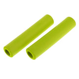 Maxbell 1Pair Non Slip Silicone Sponge Bike Handlebar Grips without Plug Lemon Green