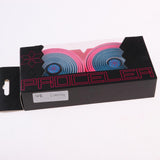 Maxbell 1 Pair Road Bike Handlebar Tape Wrap with Plugs Blue and Pink