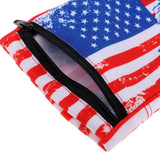 Maxbell Sports Wristband Sweatband Wallet Zipper Pocket Armband M American Flag
