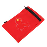 Maxbell Sports Wristband Sweatband Wallet Zipper Pocket Armband M Chinese Flag