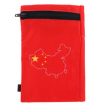 Maxbell Sports Wristband Sweatband Wallet Zipper Pocket Armband M Chinese Flag