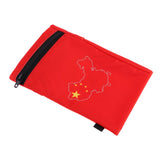 Maxbell Sports Wristband Sweatband Wallet Zipper Pocket Armband M Chinese Flag