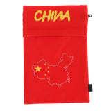 Maxbell Sports Wristband Sweatband Wallet Zipper Pocket Armband M Chinese Flag