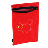 Maxbell Sports Wristband Sweatband Wallet Zipper Pocket Armband M Chinese Flag