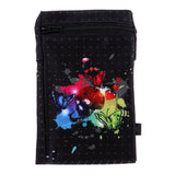 Maxbell Sports Wristband Sweatband Wallet Zipper Pocket Armband M Skull Butterfly