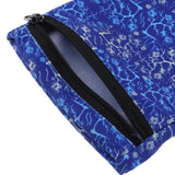 Maxbell Sports Wristband Sweatband Wallet Zipper Pocket Armband M Blue Roots