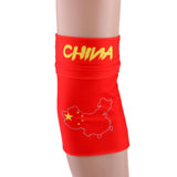 Maxbell Sports Wristband Sweatband Wallet Zipper Pocket Armband L Chinese Flag