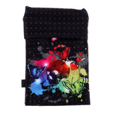 Maxbell Sports Wristband Sweatband Wallet Zipper Pocket Armband L Skull Butterfly