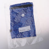 Maxbell Sports Wristband Sweatband Wallet Zipper Pocket Armband L Blue Roots