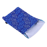 Maxbell Sports Wristband Sweatband Wallet Zipper Pocket Armband L Blue Roots