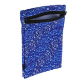 Maxbell Sports Wristband Sweatband Wallet Zipper Pocket Armband L Blue Roots