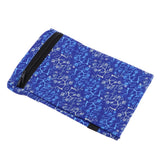 Maxbell Sports Wristband Sweatband Wallet Zipper Pocket Armband L Blue Roots