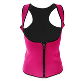 Maxbell Women Zipper Corset Waist Trainer Cincher Body Shaper Shapewear Hot Pink L