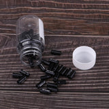 Maxbell 50 Pieces Bicycle Presta Schrader Valve Cap Tyre Dust Cover Presta  Black