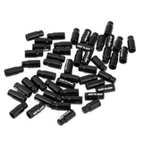 Maxbell 50 Pieces Bicycle Presta Schrader Valve Cap Tyre Dust Cover Presta  Black