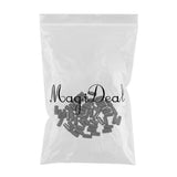 Maxbell 50 Pieces Bicycle Presta Schrader Valve Cap Tyre Dust Cover Presta  Black