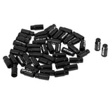 Maxbell 50 Pieces Bicycle Presta Schrader Valve Cap Tyre Dust Cover Presta  Black