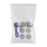 Maxbell 6 Pieces Inflatable Boat Kayak SUP D-ring Patch & Elastic Shock Cord Gray